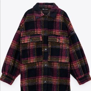 Zara wool blend coat XS/S